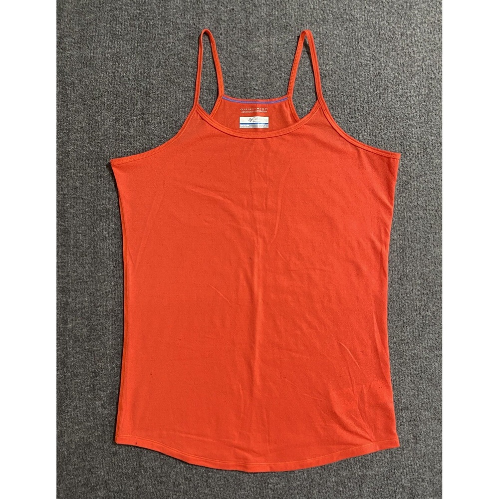 Columbia Activewear Sport Sweat Activated Cooling Tank Top Pink-Orange Size: L